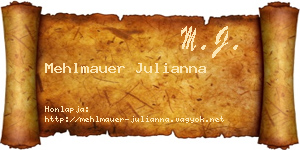Mehlmauer Julianna névjegykártya