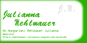 julianna mehlmauer business card